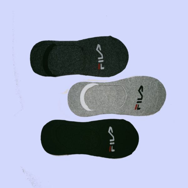 Pack of 3 F-i-l-a Export-Leftover Branded Loafer Socks - Image 2