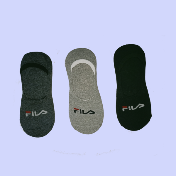 Pack of 3 F-i-l-a Export-Leftover Branded Loafer Socks - Image 3