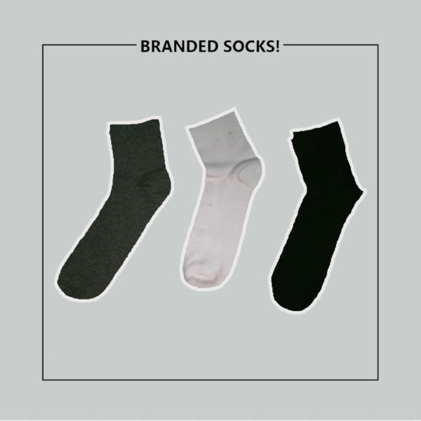 Fitx White-Black-Gray Ankle Moza Socks (PACK OF 3) - Image 4