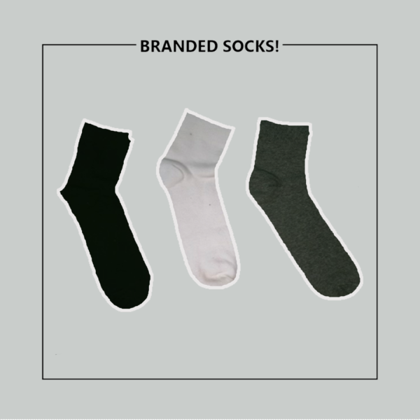 Fitx White-Black-Gray Ankle Moza Socks (PACK OF 3) - Image 5